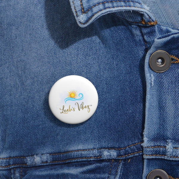 Logo Custom Pin Buttons - LEAH'S VIBEZ