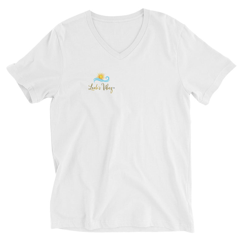 Logo Short Sleeve V-Neck - LEAH'S VIBEZ